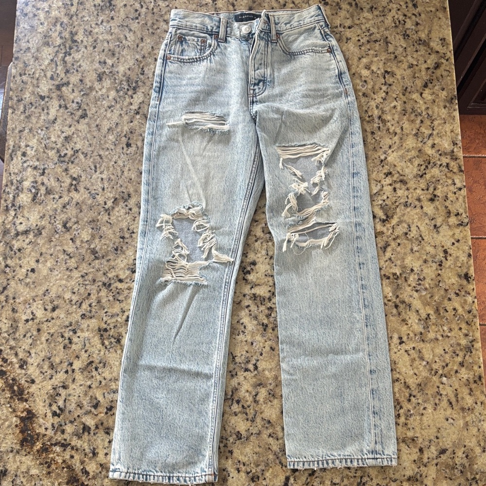 Aeropostale 000 Light Blue Jeans